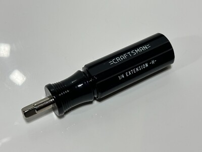 #ad NEW Craftsman Tools USA H 43351 1 4quot; Drive Black Stubby Spinner Handle NOS $29.99