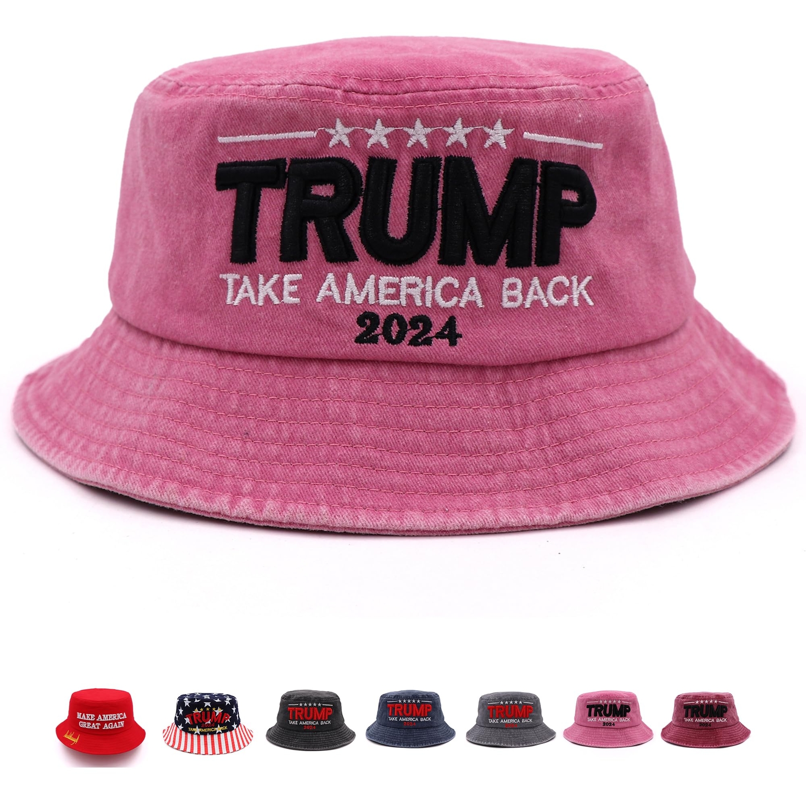 Trump Hat 2024 MAGA Hat Patriotic Bucket Hat for Men Women Donald Trump Take ...
