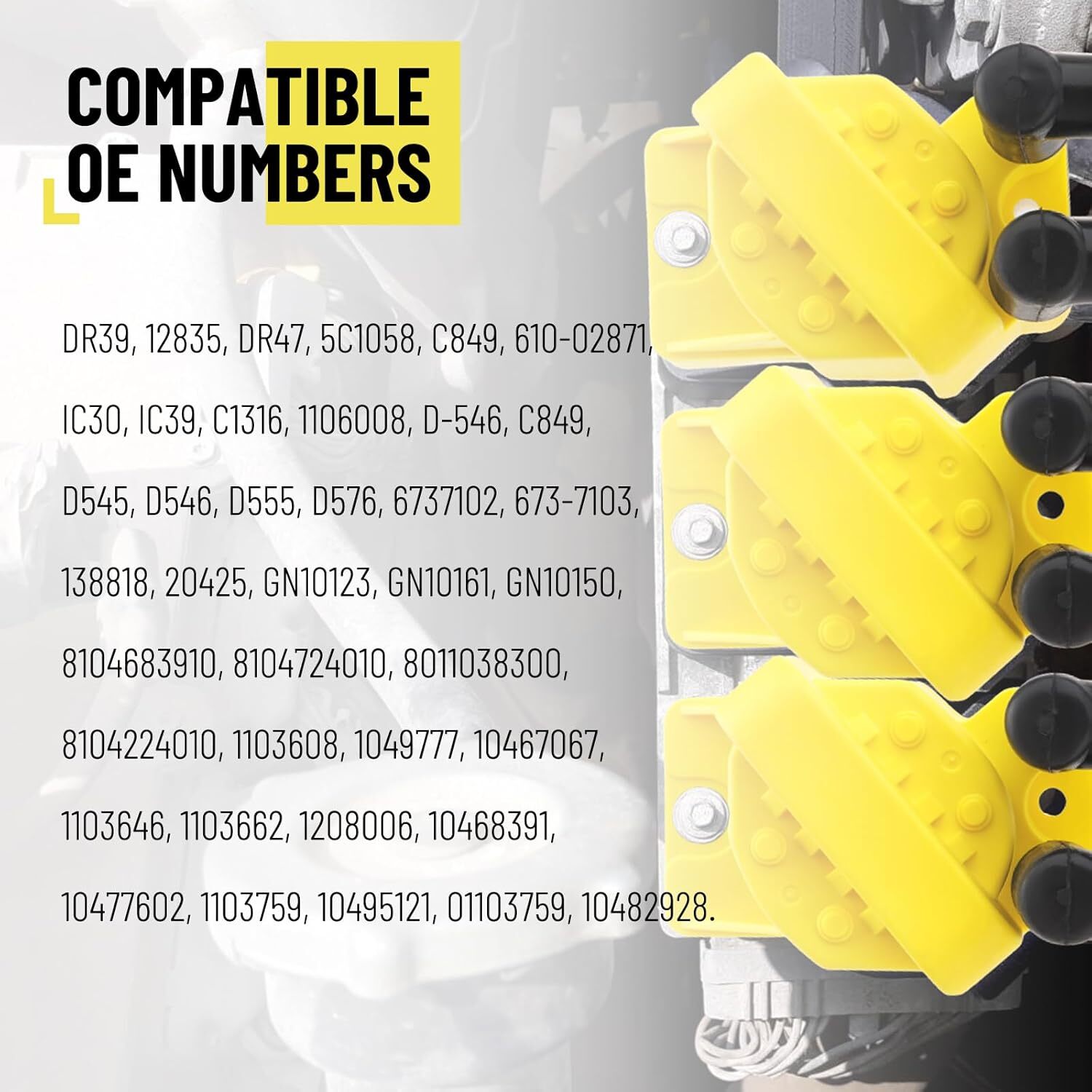 6x Iridium Spark Plug 3x DR39 Ignition Coil + Wires For 96-08 Buick Lucerne 3.8L