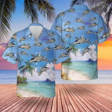 US Air Force Lockheed Martin F 35 Lightning II Hawaiian Shirt
