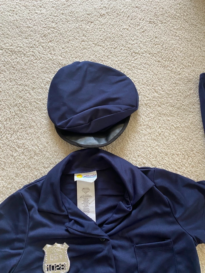 加州服装系列可爱警察儿童服装大号万圣节 — 第 4/4 张图片