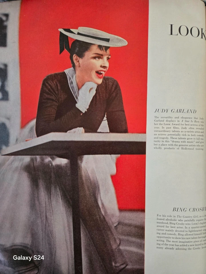 LOOK MAGAZINE- JUDY GARLAND 4-10-1962 & 3-22-1955 VGC - Imagem 2 de 4