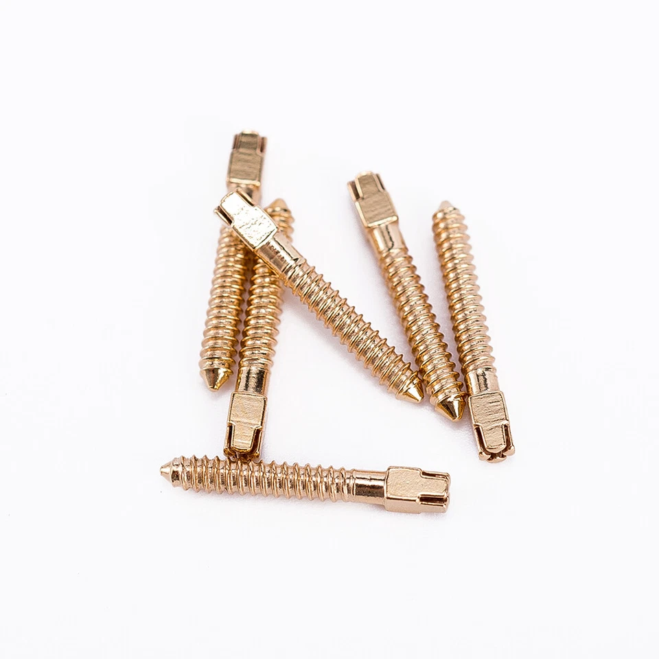 120Pcs Dental Titanium Endo Conical Screw Post Root Canal Pins Gold Kits W Keys - Image 3 of 4