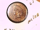 1908 Indian Head Cent w/4 Diamonds