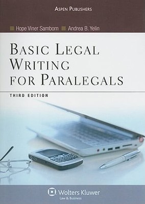Basic Legal Writing for Paralegals by Hope Viner Samborn: Used