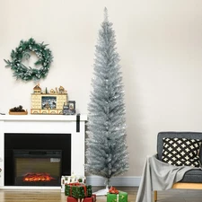 HOMCOM 7' Artificial Christmas Tree Holiday Home Décor, 499 Tips