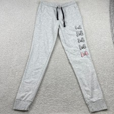 Disney Parks Minnie Mouse Bow Heather Grey Jogger Sweatpants Womens Medium