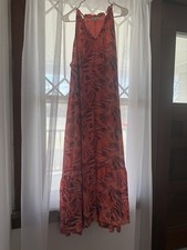 Nine West Women's Floral Print Sleeveless Maxi Dress Size XXL
