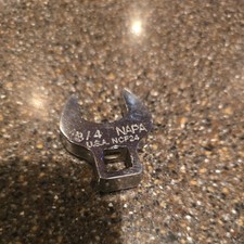 NAPA 3/8" Drive SAE 9/16" Crowfoot Wrench NCF 18 Polished — Vintage Made in USA