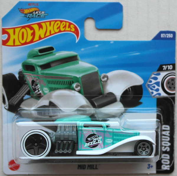 Hot Wheels Mid Mill TüRkis/Weiß Rod Squad Neu/Ovp Hw Spielzeugauto Auto Mattel-image