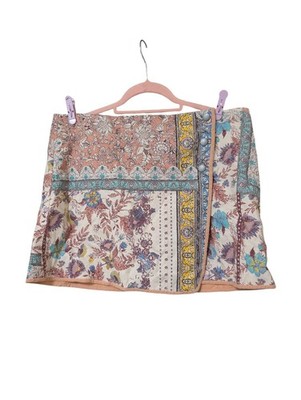 Free People Skirt Mad Love Womens 13 Quilted Beach Wrap Button Fairy
