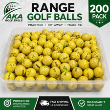 200 Range Golf Balls Practice Hit Away Used Bulk Driving Range Balls