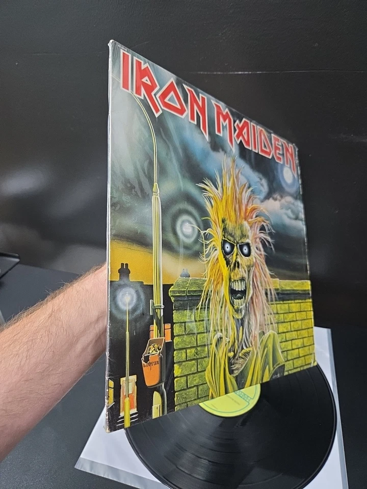 Iron Maiden Self Titled Lp Vinyl OG 1st 1980 Press W/Shrink EX/EX Wax Foto 4 de 4