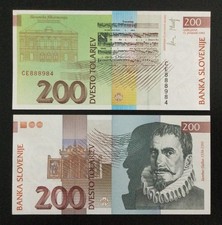 Slovenia 200 Tolarjev 1992 UNC P-15a