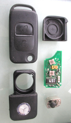 Original Mercedes SLK R170 98-04 KLAPPSCHLÜSSELANHÄNGER INFRAROT TRANSPONDER CHIP Fernbedienung