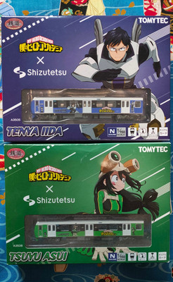 2x Tomytec Spur N Züge   My Hero Academia x Shizutetsu (Tsuyu & Tenya)