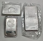 20 toz .999 Silver - 10 oz Asahi Bar, 5 oz SilverTowne Bar, 5 oz Bison Bar