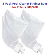 Sfgoyee Polaris 280,480Pool Cleaner Bag Parts Pool Cleaner Bag Strainer Bag 2-Pa
