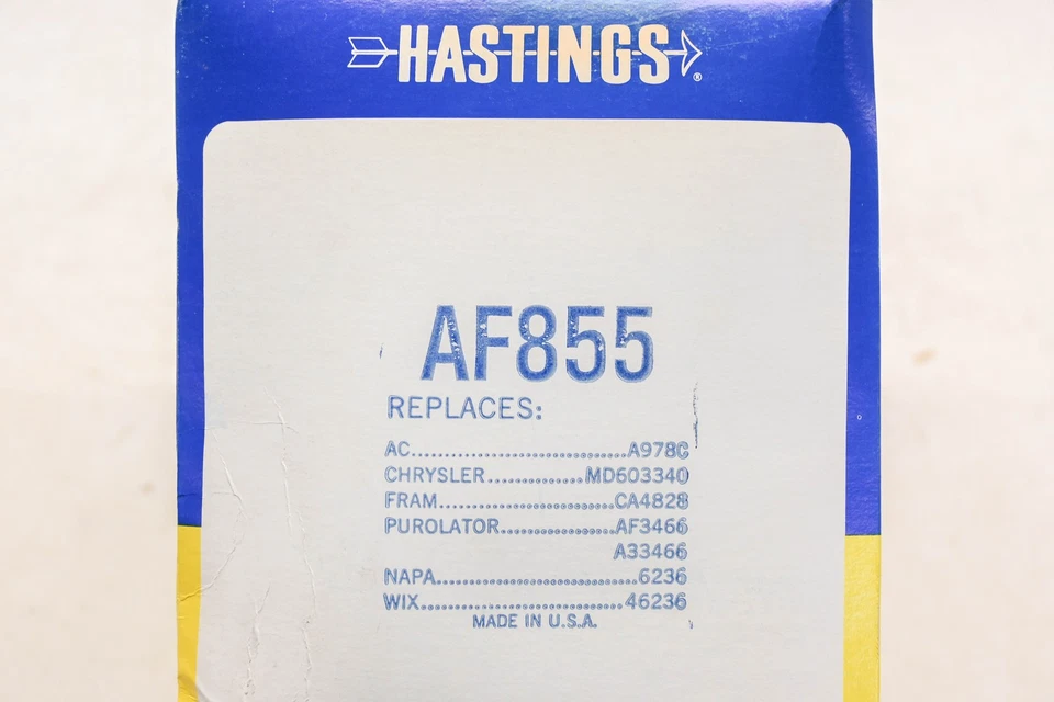 Hastings AF885 Air Filter NOS - Imagem 3 de 3