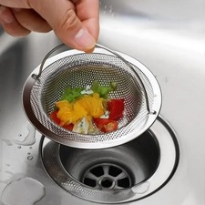 Stainless Steel Kitchen Sink Strainer Mesh Filter Hair Catcher Bathtub Drain Plu