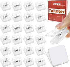 100 Pcs Upgraded Self-Adhesive Wall Clips for Hanging Tapestry, Posters, Photos,