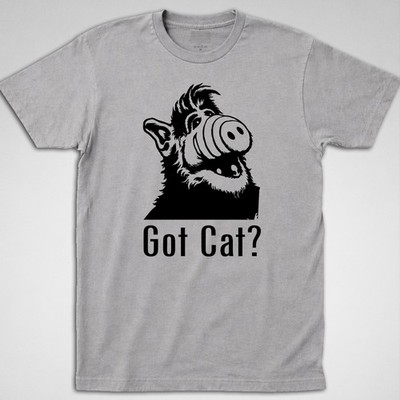Alf got cat? T-Shirt 80s sitcom tv alien melmac fish feline funny retro vintage