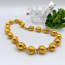 Celine Women Necklace Star Ball Vintage Gold ...