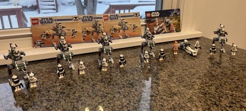 LEGO Star Wars Clone Walker Battle Pack 8014 + 7913 Complete with Minifigures