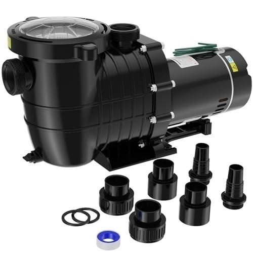 Oswerpon 1,5 PS Poolpumpe - 6600 GPH, Dual Voltage, In/Überirdisch, mit Korb - Bild 1 von 10