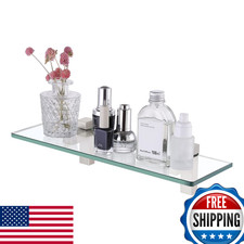 KES Bathroom Glass Shelf, Bathroom Wall Glass Shelves 16 Inch Shelf Wall Mounted