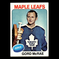 Gord McRae Rookie #203 1975 Topps Toronto Maple Leafs Hockey Card NHL EX. rookie card picture