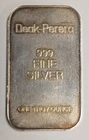 1 oz .999 Fine Silver Bar ~ Deak-Perera ~ Serialized MA