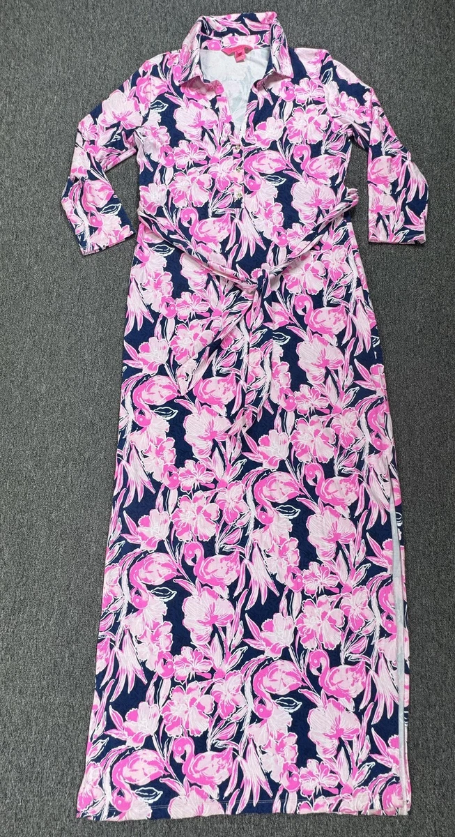 maxi dress front open Tie Back Abstract Print Multicolor Maxi Dress – Elegance Boutique