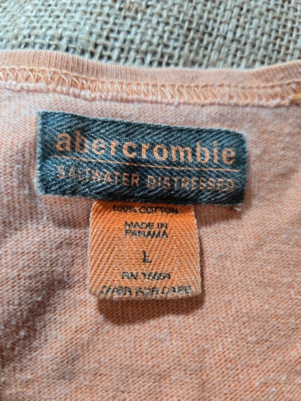 Vintage 90s Y2K Abercrombie & Fitch "Saltwater Distressed" Vest - Tank Top - - Image 2 of 4