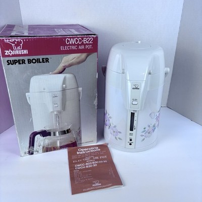 Zojirushi CWCC-B22 Super Boiler 2.2 Litre Floral Electric Air Pot Tested W/Box