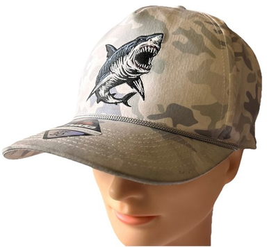 #ad Pukka Maverick Camouflage Shark Logo Ball Hat Cap UPF 30 Adjustable SnapBack $15.00