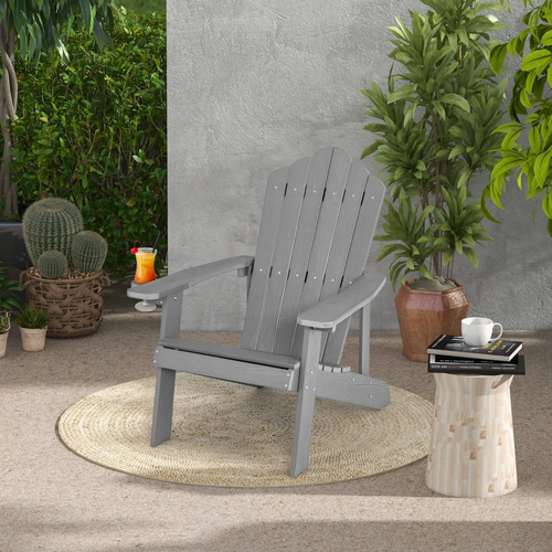 Sedia Adirondack da esterno per bambini, poltrona da giardino in HDPE resistente alle intemperie con seduta ampia, carico 75 kg (turchese) | Leroy Merlin