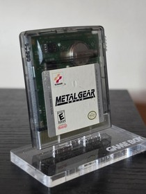 Metal Gear Solid Game Boy Color Nintendo GBC OEM Case Authentic Saves War