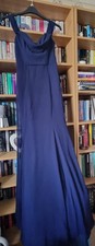 Women's Goddiva London Maxi Evening Dress Blue - Size 10 New with Tags