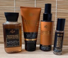 Bath  Body Works Men Cologne Cream Wash Mist MAHOGANY TEAKWOOD Travel Size