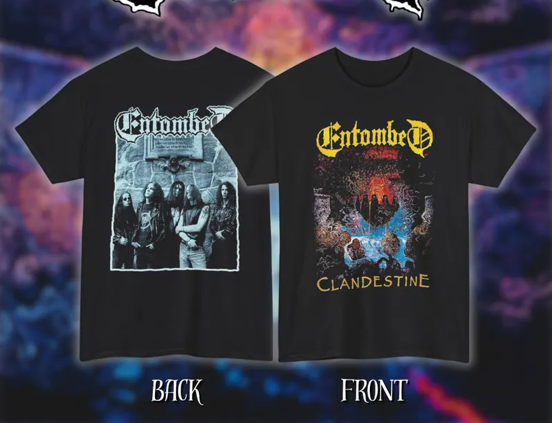 Entombed – Clandestine: Classic Heavy Cotton Unisex Death Metal