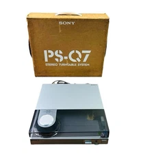 Sony PS-Q7 Turntable Record Player Linear Tracking Serviced Compact Fully Works