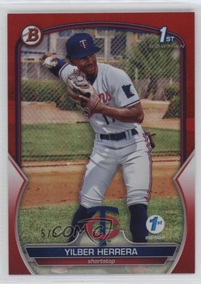 2023 Bowman 1st Edition Red Foil /5 Yilber Herrera #BPPF-86 1bi0