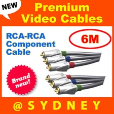 NEW ISIX Pro 6m RGB Video RCA-RCA Component AV Cable High Quality - RRP $159