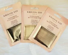 Kristin Ess Hair Super Strong Bobby Pins, 2 Pack (60 Pins)  *NEW* 