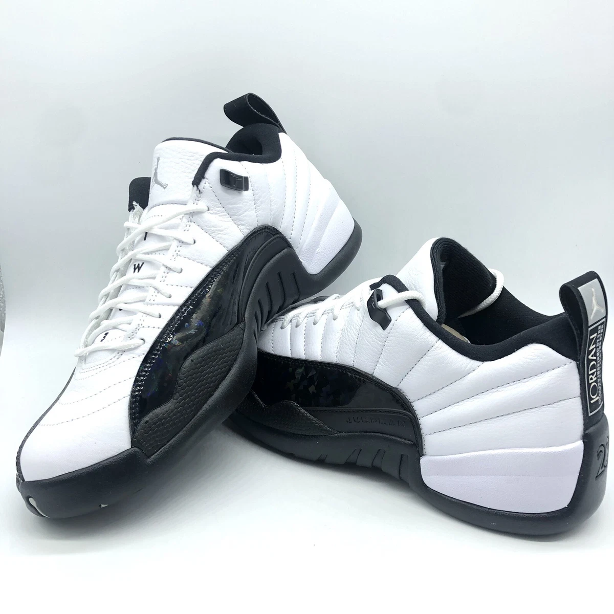 Jordan Mens Air Jordan 12 Low DO8726 100 25 Years in China - Size 12  White/Black