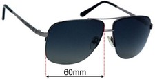 SFx Replacement Sunglass Lenses fits Guess GU6745 - 60mm Wide