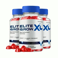 3-Pack Elite Grow XL Gummies for Men – Elite Grow Male Gummies - 180 Gummies