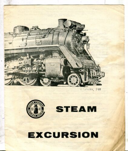 Horario de excursiones de vapor de la Sociedad Ferroviaria de Canadá del Alto Canadá 1970 062717jh - 121923JET - Imagen 1 de 1