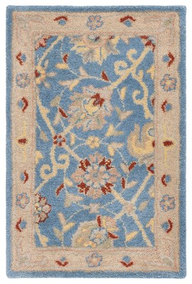 Antiquity Collection 2' x 3' Blue AT21E Handmade Traditional Oriental Premium...